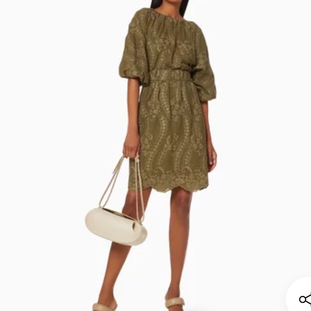 Ministry Of Style• Green Sunset Dreams Lace Cotton Dress• Size 10